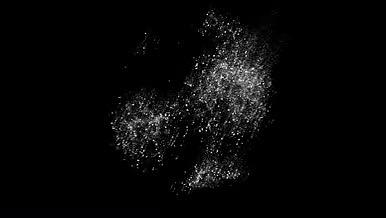 白色粒子飘散mov素材视频的预览图